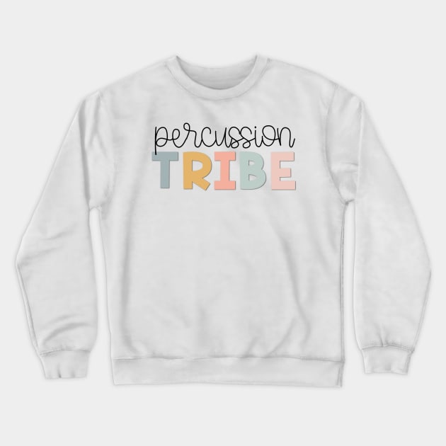 Percussion Tribe Muted Pastels Crewneck Sweatshirt by broadwaygurl18